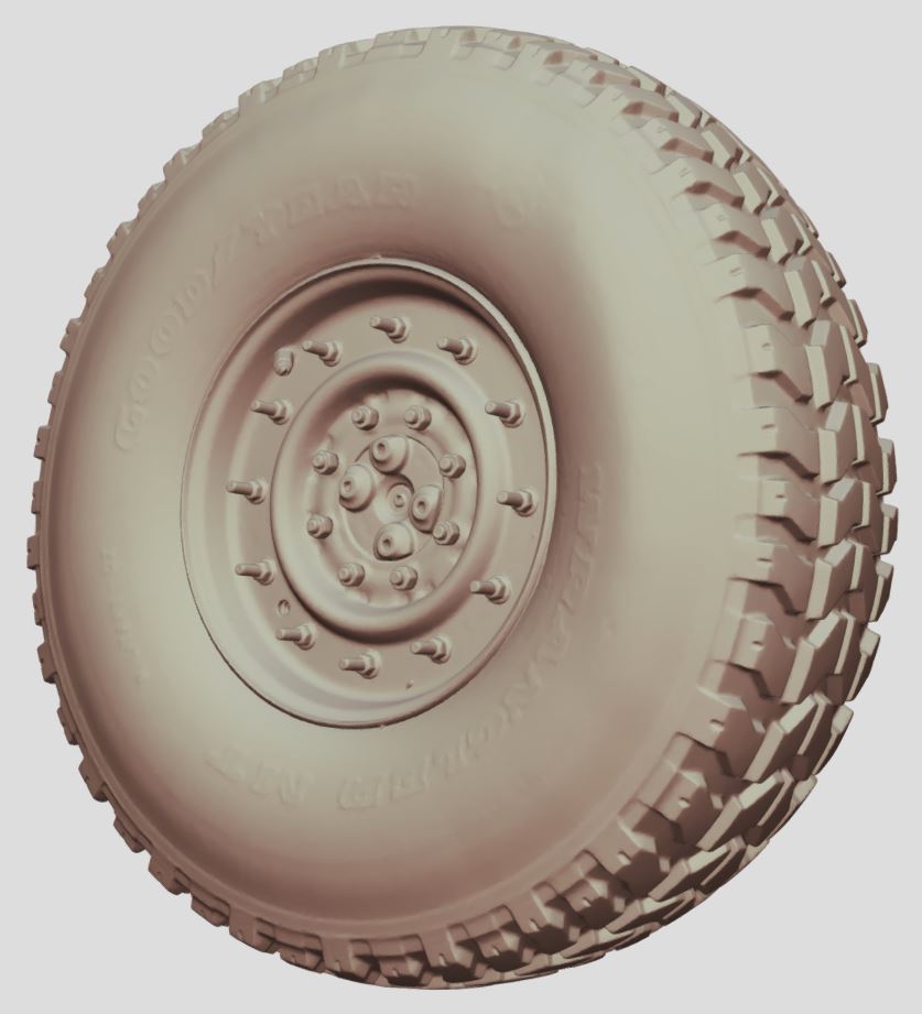 HMMWV (Humvee) Tire & Wheel Assembly St Louis 3D Metrology Scanning