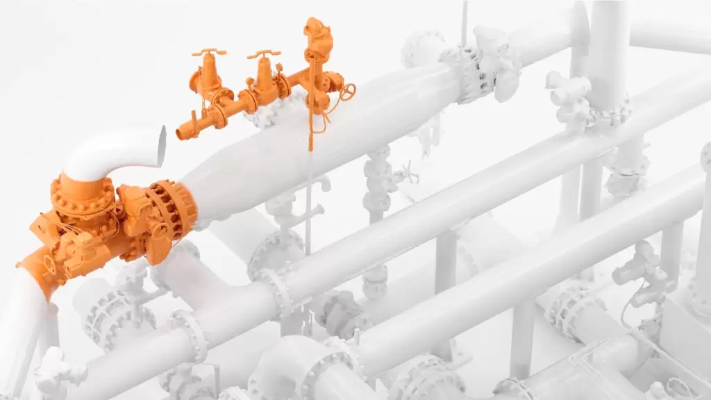 Artec Ray II Scanning Industrial Piping